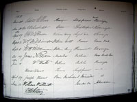 1859 National Bank of Australia Signatures Book