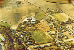 This aerial view taken in April 1978, shows, the newly constructed Burra Community School