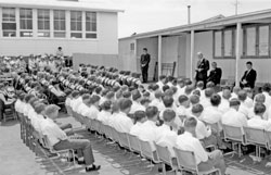 A Burra High School Assembly in the 1960s.