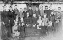 Miss Josling’s Private School photographed here in Burra in 1892 